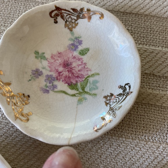 Hudson Majestic Antique (3) Homer Laughlin Butter Pats!! - Picture 2 of 6